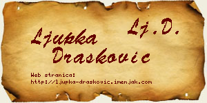 Ljupka Drašković vizit kartica